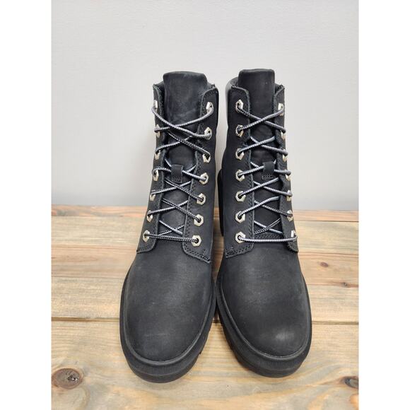 Timberland ALLINGTON HEIGHTS 6" Boots BLACK NUBUCK Women's Size 8.5 A5Y6C - Picture 3 of 10